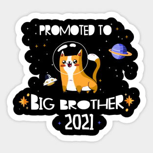 big brother 2021 cat astronaut pregancy announcement Sticker